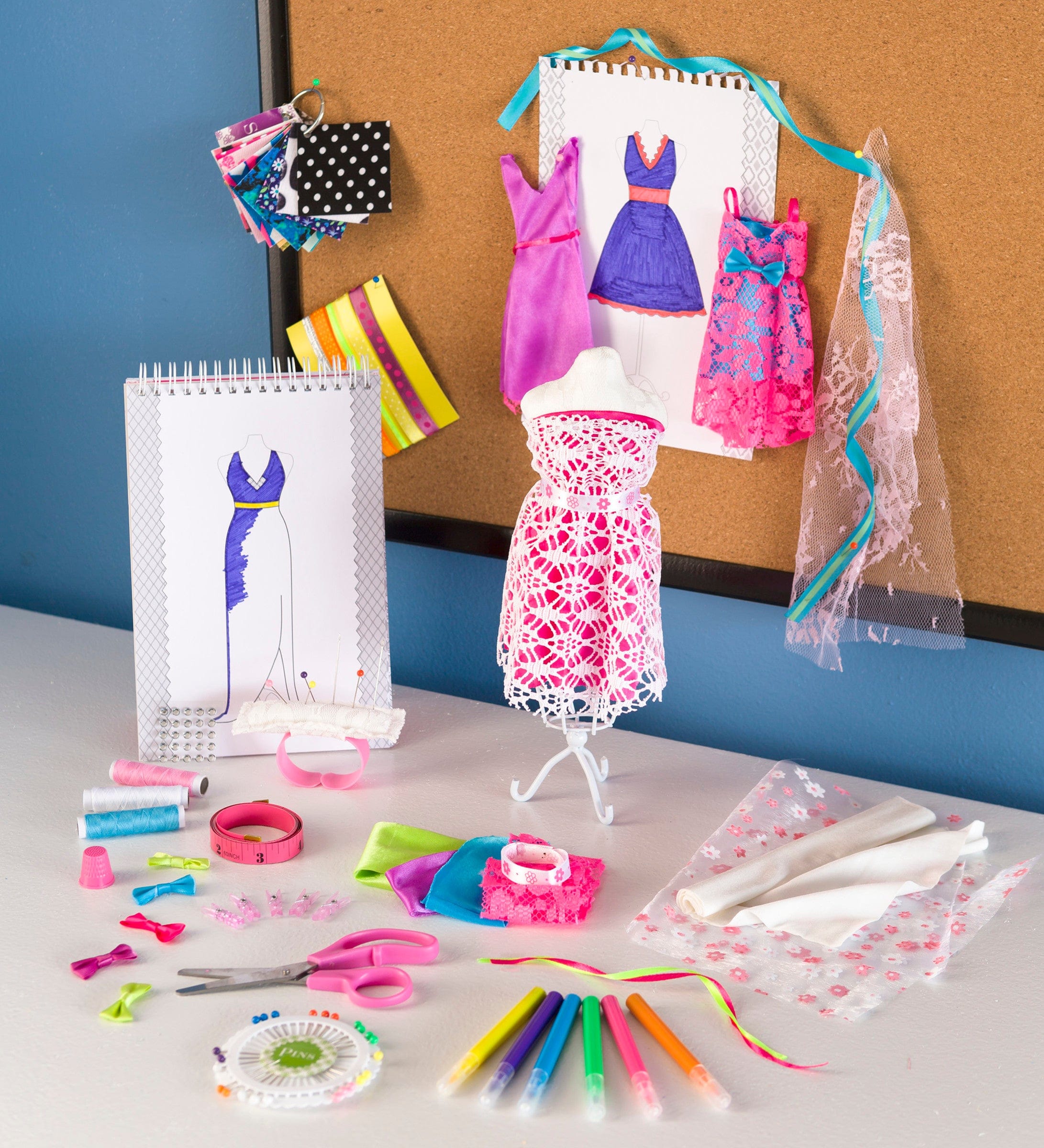 sunhillsgrace stress relief toy fashion designer kits for girls sewing kit  for kids fashion design sketchbook creativity diy arts & crafts learning