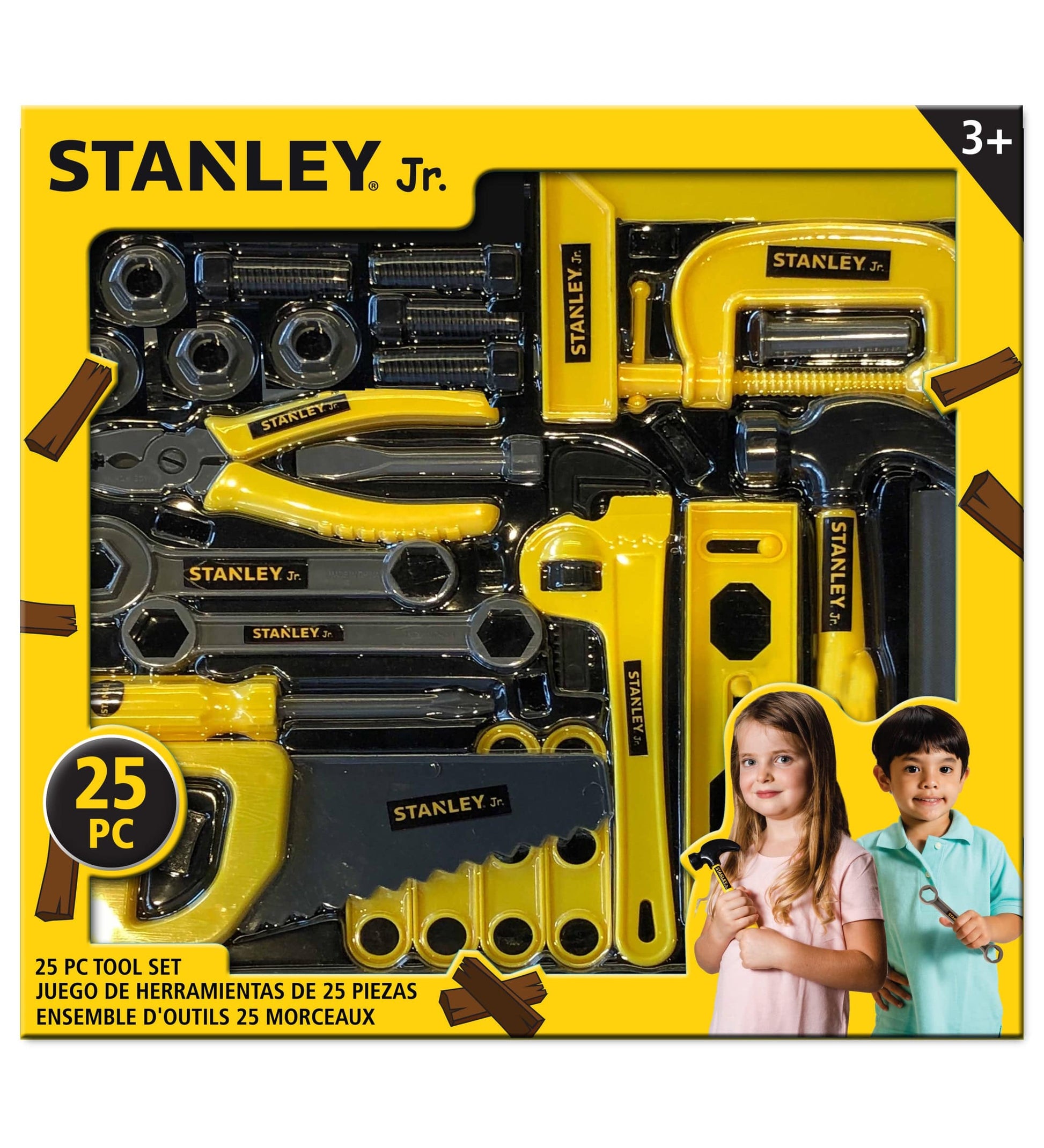 Stanley Jr. Wooden Craft Tool Box Set