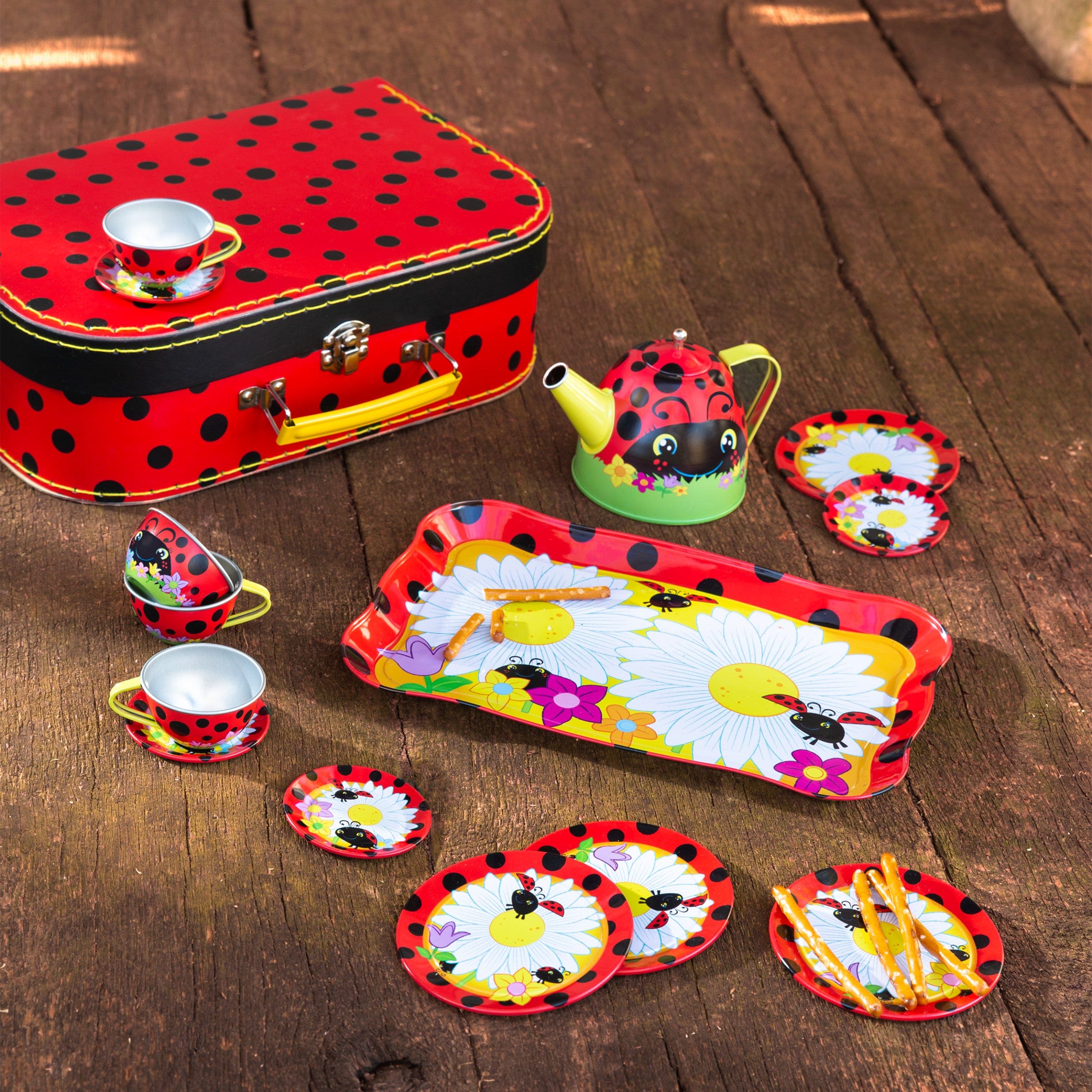 Ladybug sales tea set