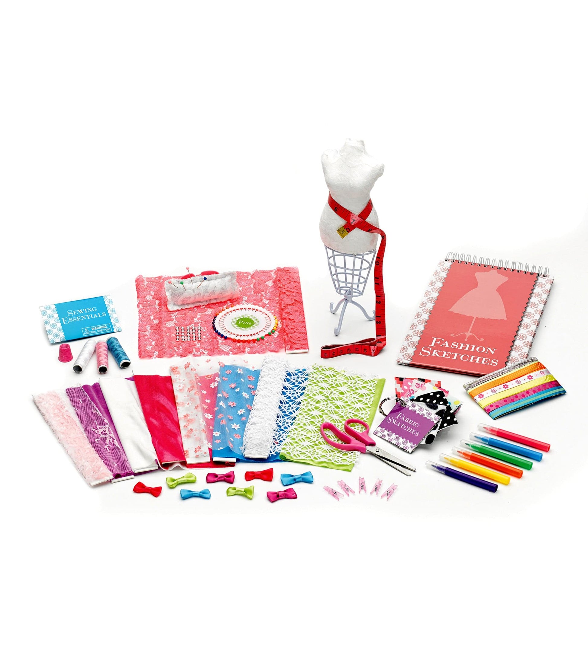 VOLINFO Fashion Design Kit for Girls, Sewing Kit for Kids, DIY Arts & Crafts  Kit for