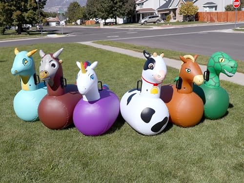 Hop N Go Inflatable Riding Bouncer Animals