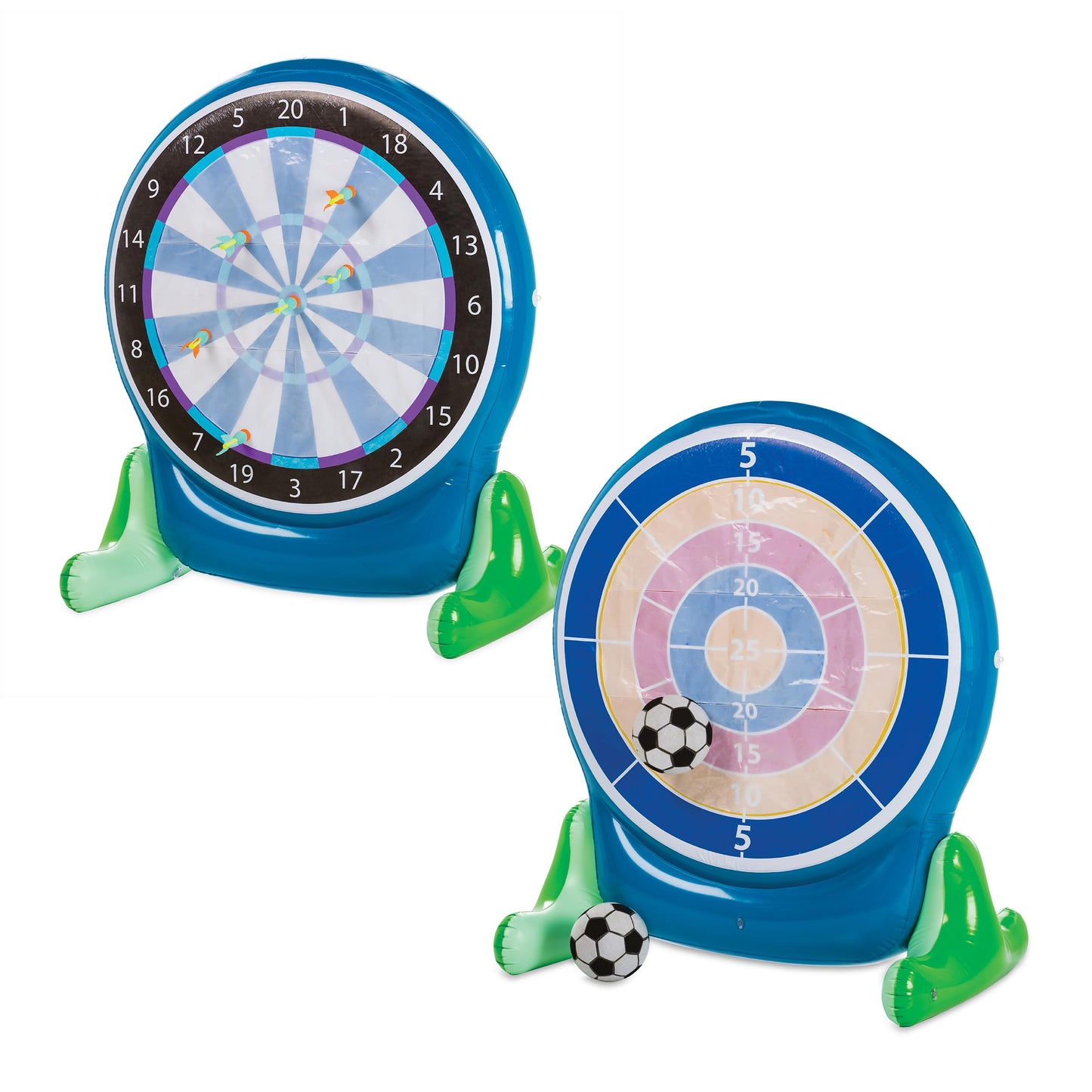 Jumbo Inflatable 2-in-1 Darts and Soccer Set