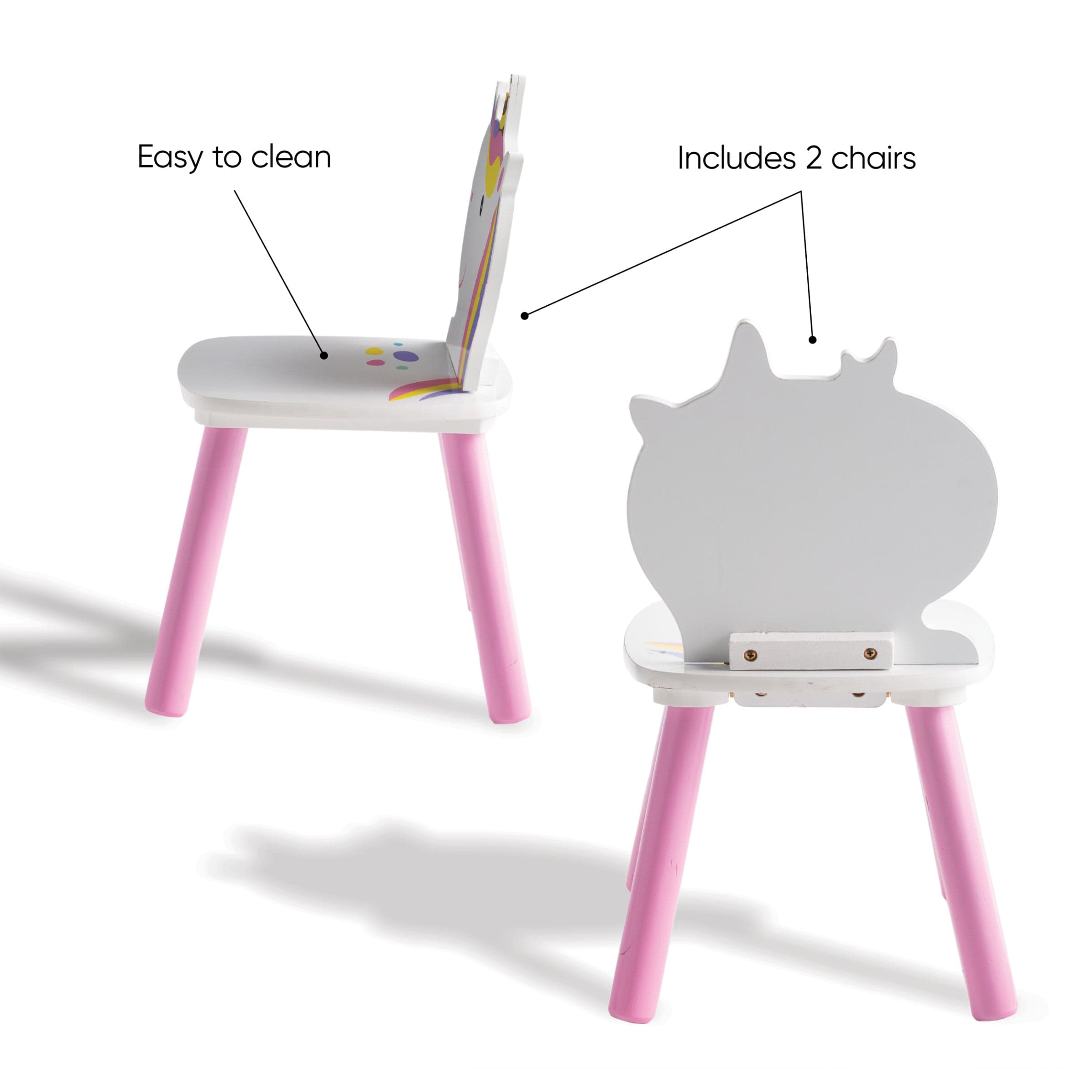 Unicorn table best sale and chairs