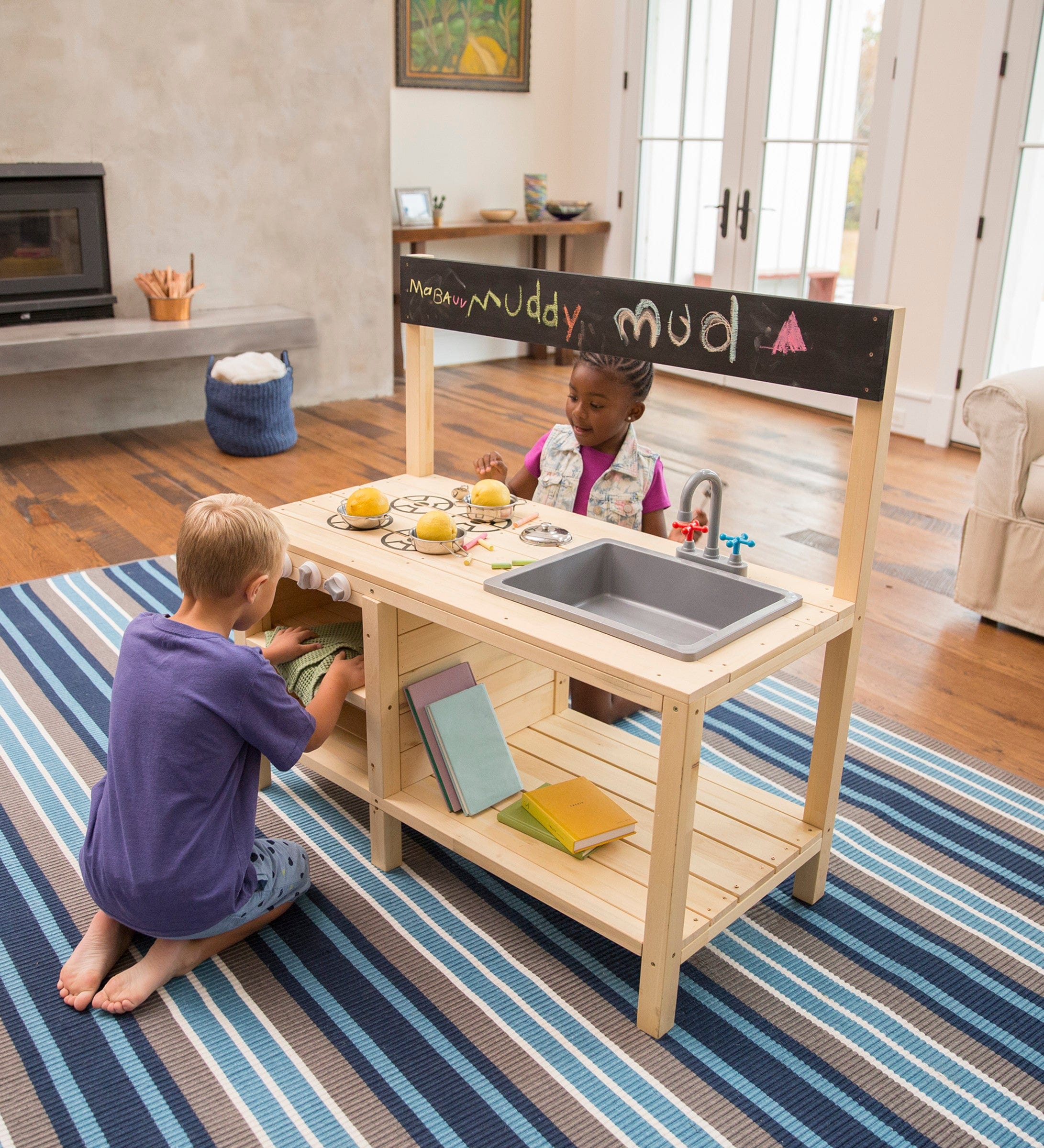 Wooden kids sale play mud kitchen