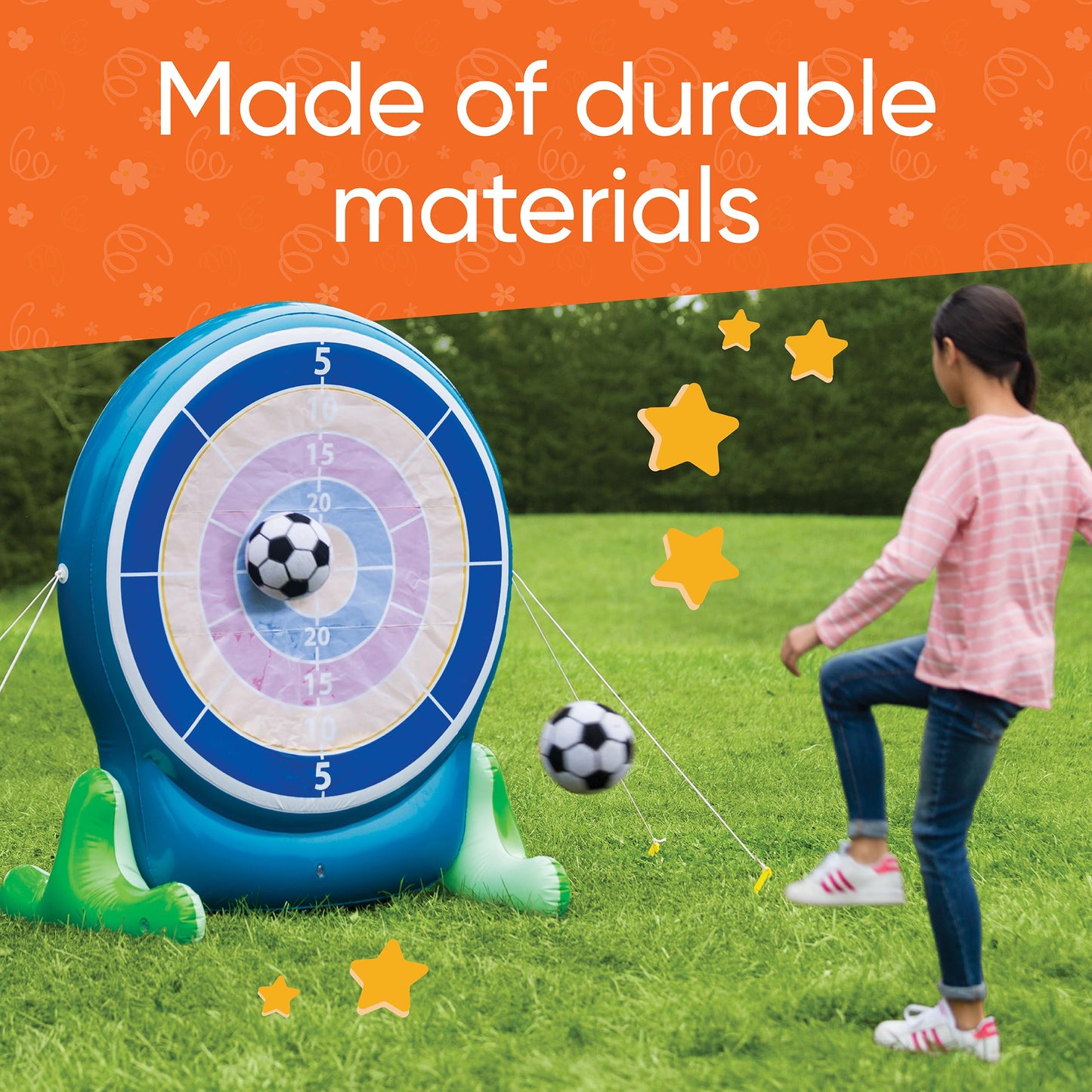 Jumbo Inflatable 2-in-1 Darts and Soccer Set