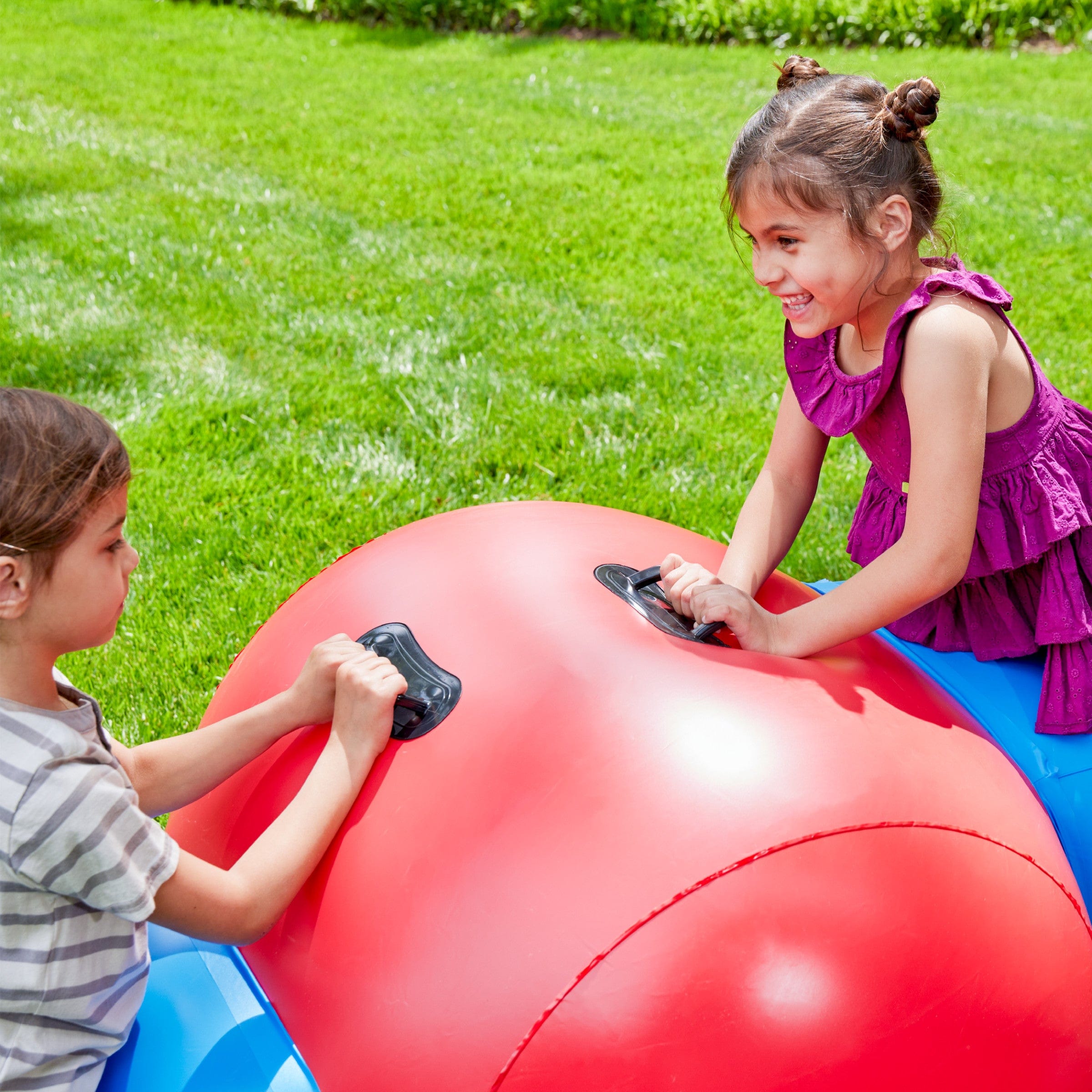 Inflatable store seesaw rocker