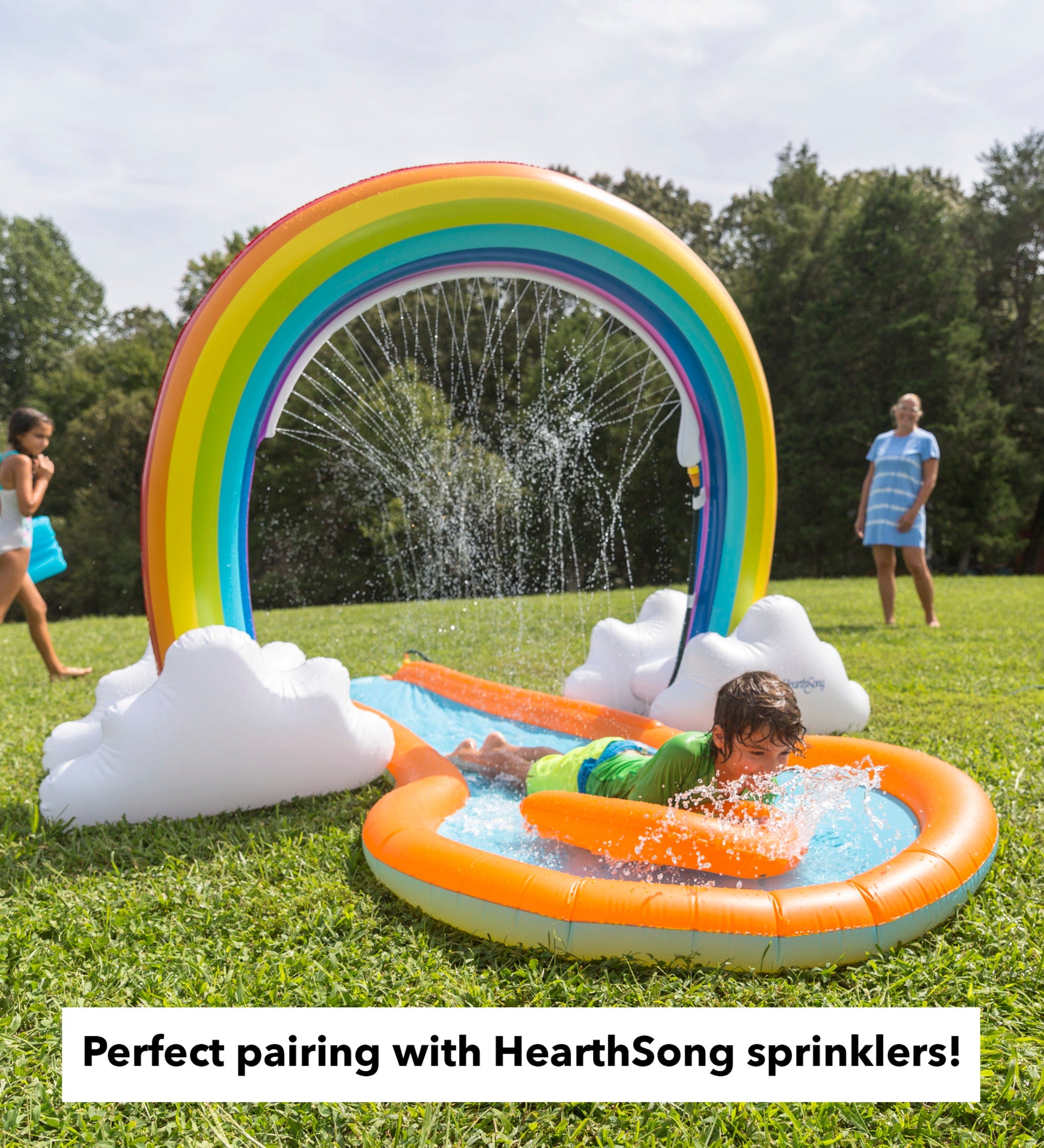 Hearthsong inflatable water hot sale slide for kids