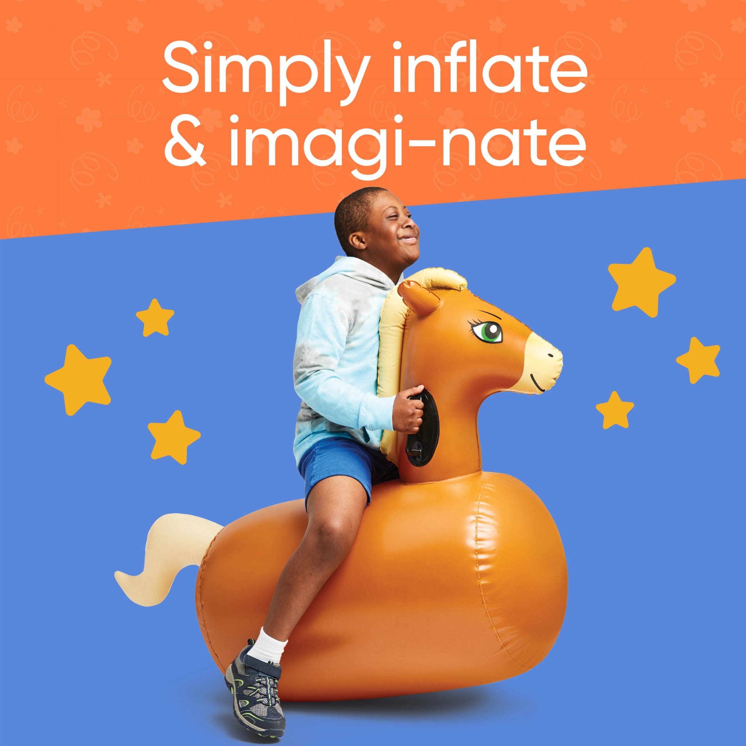 Inflatable bouncy cheap horse for adults