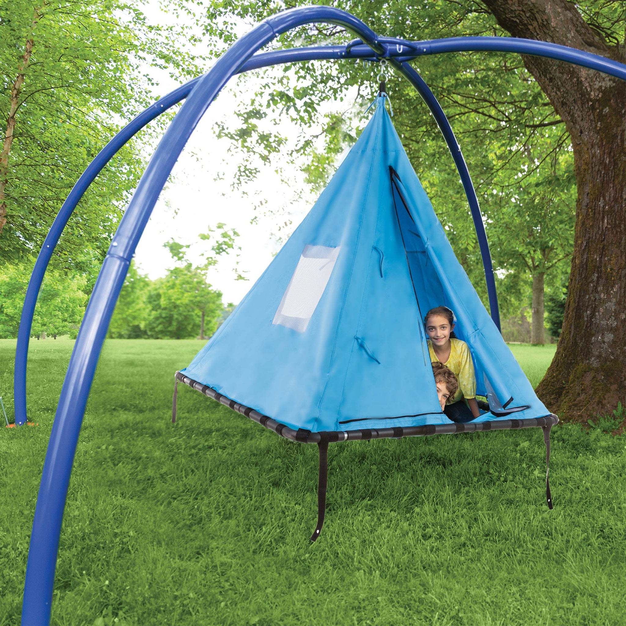 5-Foot Sky Pod Platform Swing and Sky Dome Arched Stand Set – Hearthsong