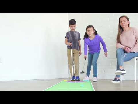 Shuffle Zone Shuffleboard Family Game with Oxford Mat and Rolling