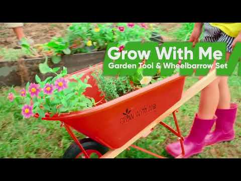 Grow With Me Adjustable Garden Tool Set and Child's Wheelbarrow