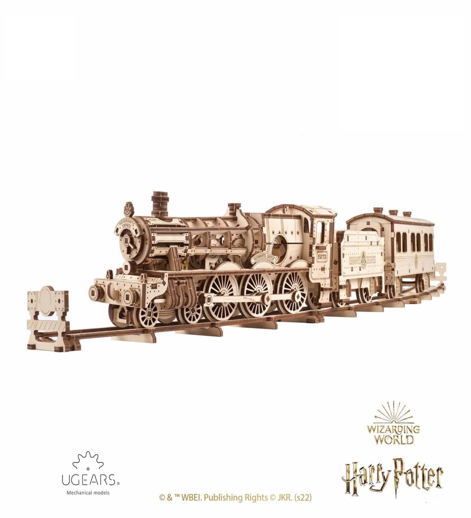 Ugears Mechanical Model  V-Express Steam Train with Tender wooden  construction kit