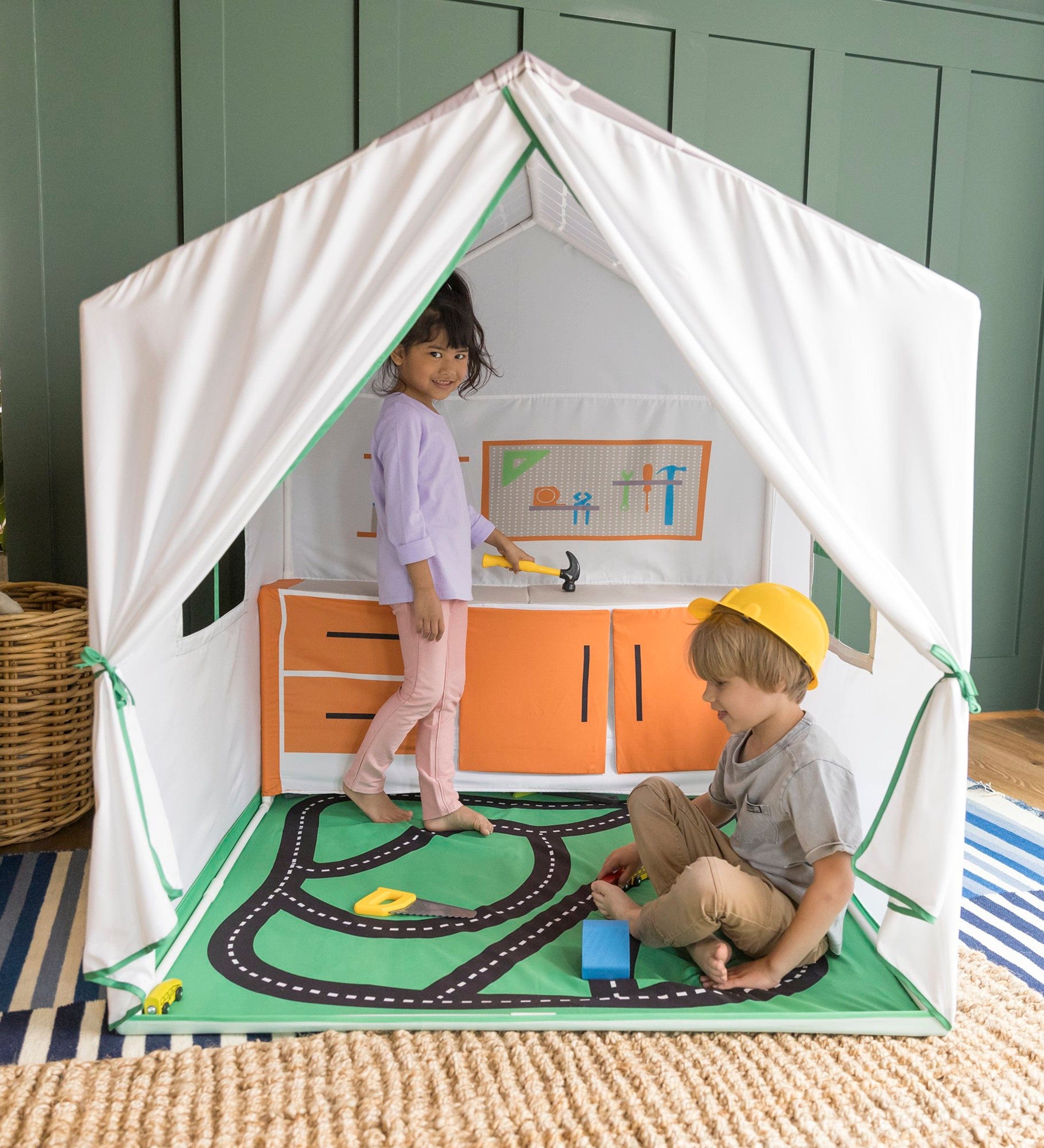 50 Inch Garage and Tool Workshop Playhouse Tent Hearthsong