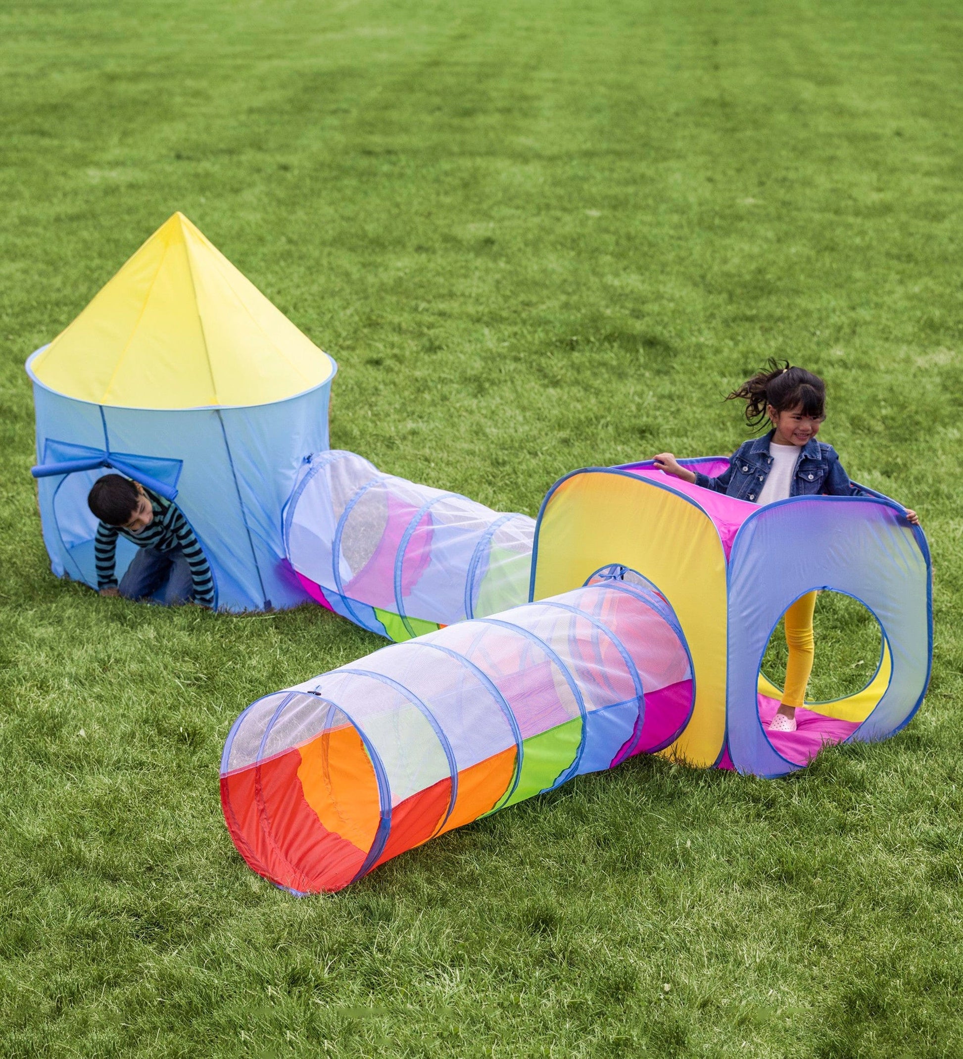 The Rainbow Tulle Play Tent - E & E Playroom