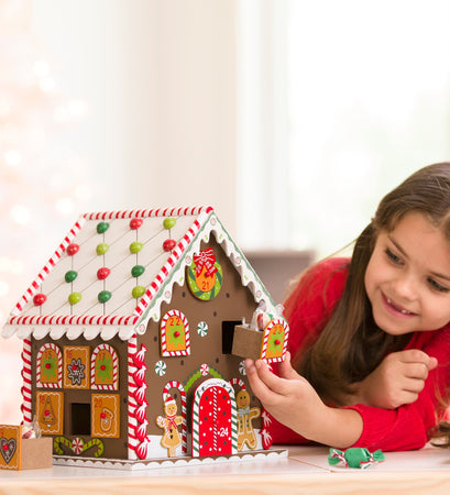 Wooden Gingerbread Advent House – Hearthsong