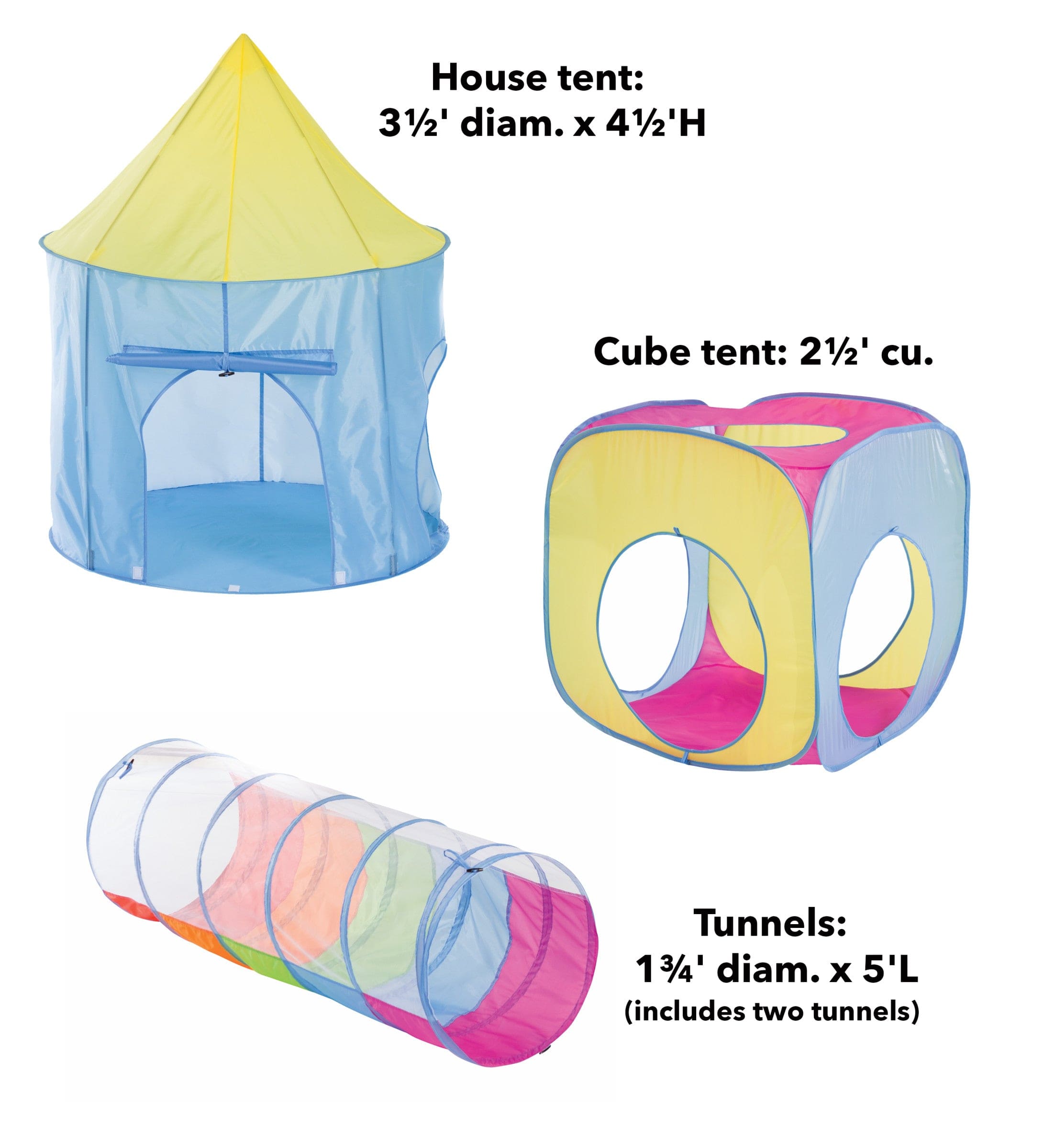 Tent best sale with tunnels