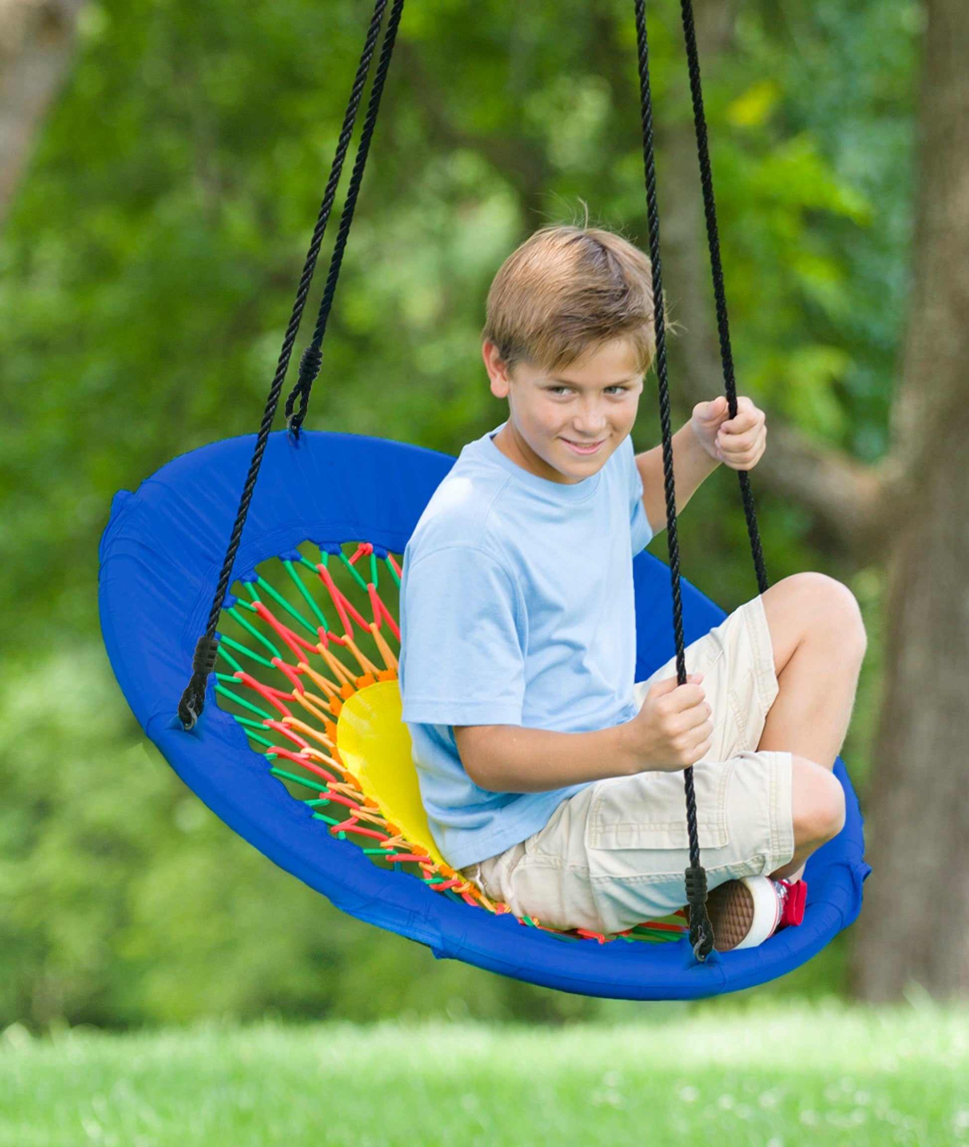 50-Inch Playful Rope HangOut Climber Swing – Hearthsong