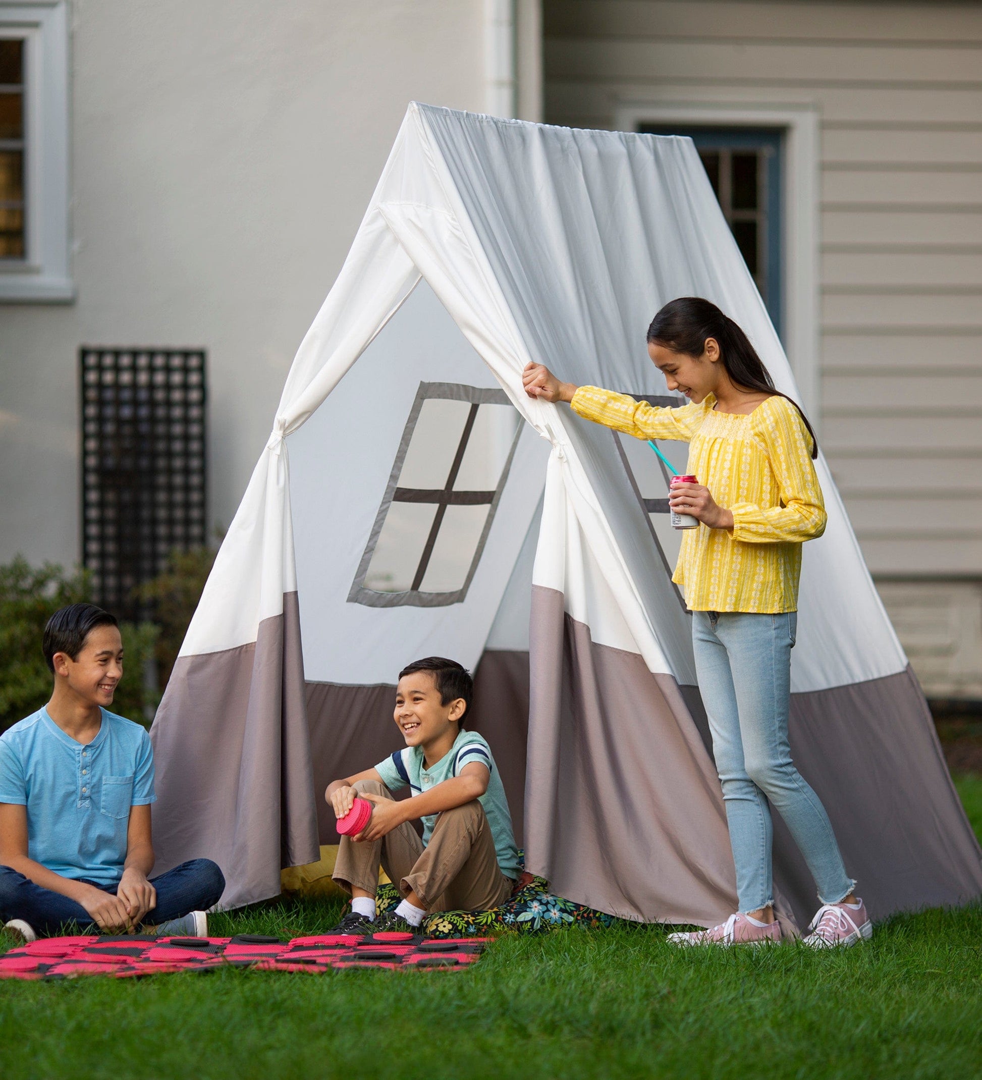 Patio, Camp and Picnic Indoor/Outdoor Door Mat 2 ft. by 3 ft. 6 in