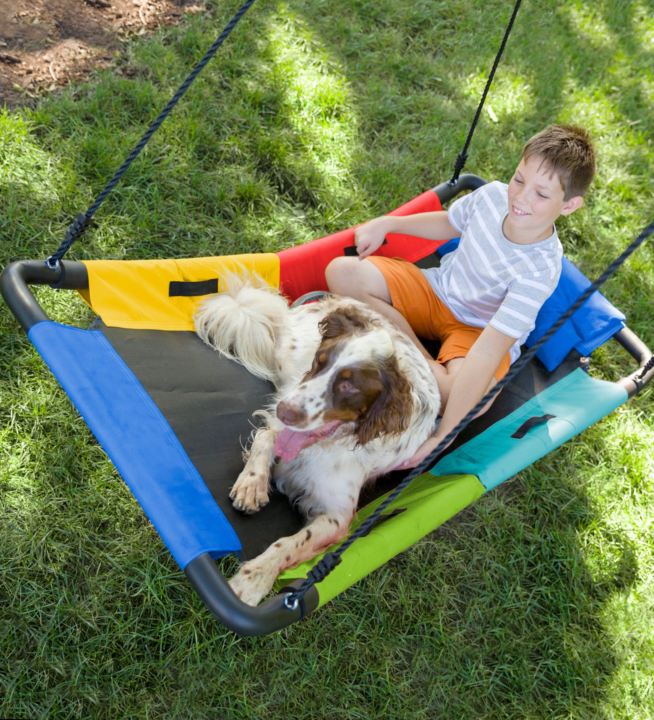 60-Inch Colorful Super Rectangular Platform Swing – Hearthsong