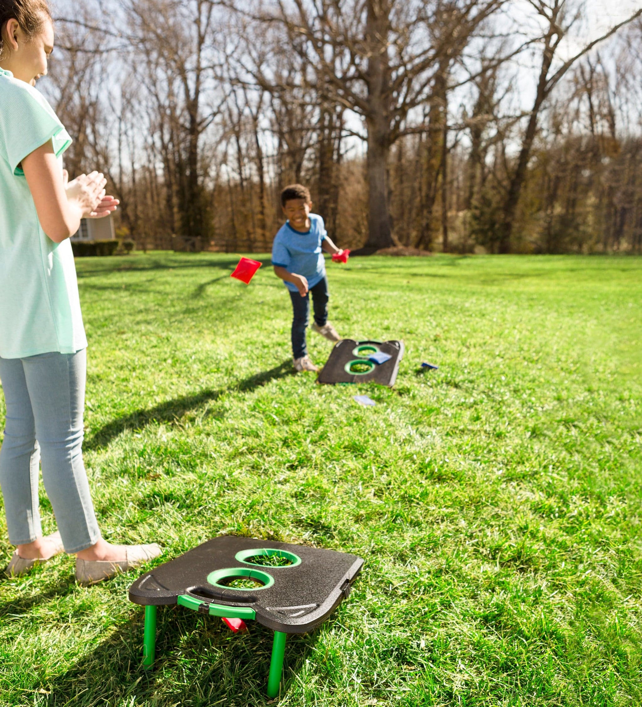 Pick-Up-and-Go Portable Cornhole – Hearthsong