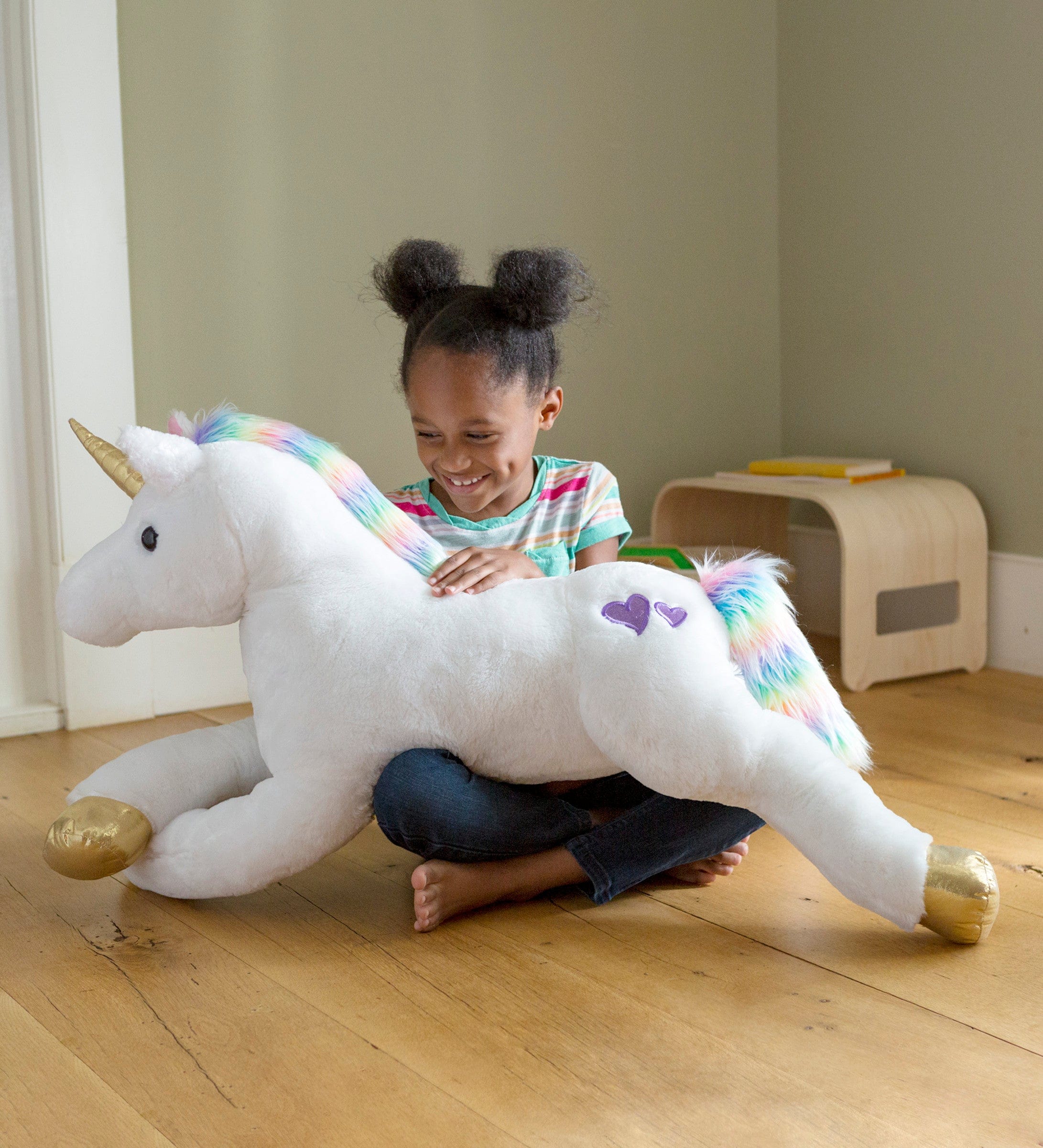 Big stuffed store animal unicorn