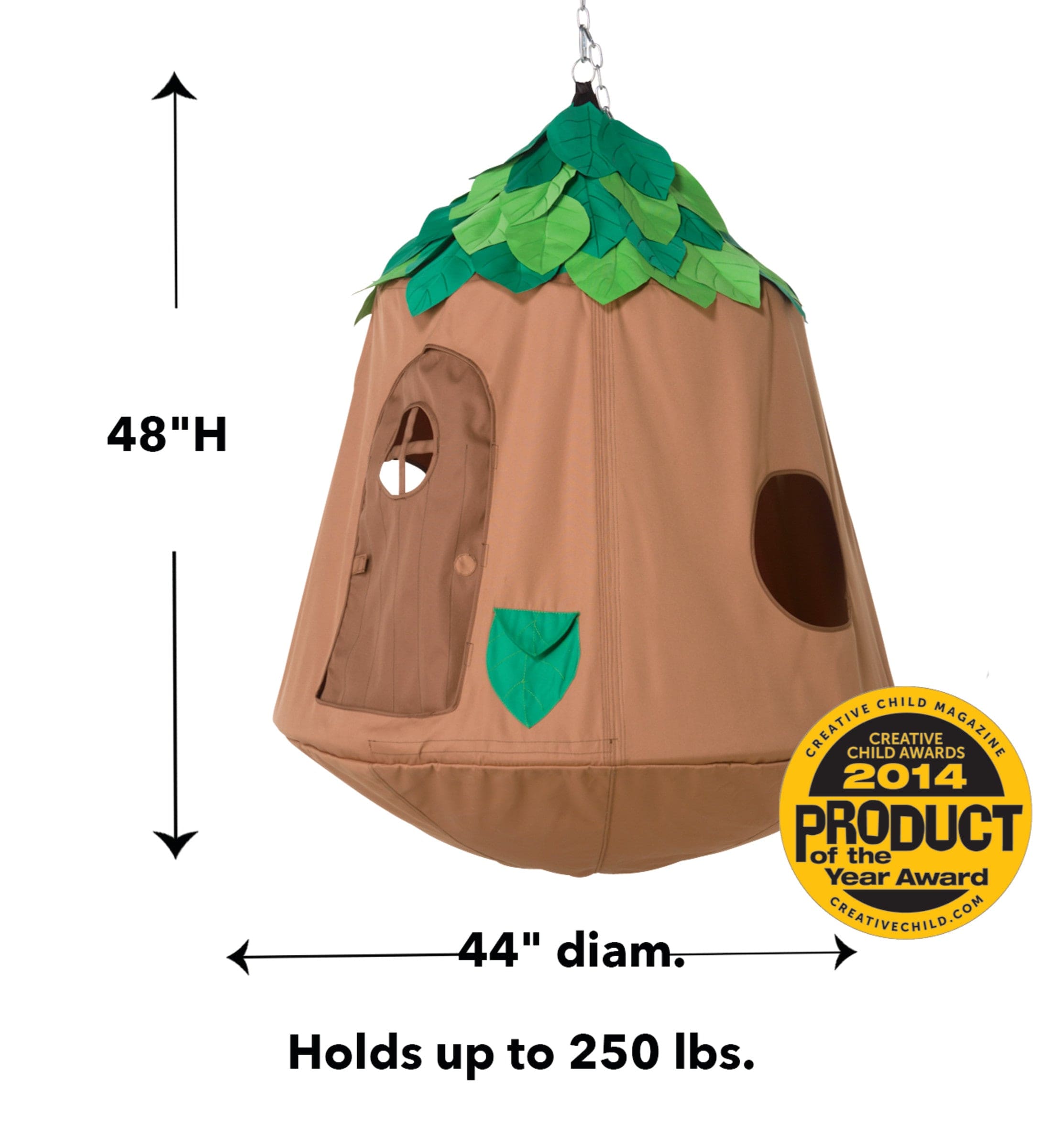 Woodland HugglePod HangOut Nylon Hanging Tent and Crescent Stand