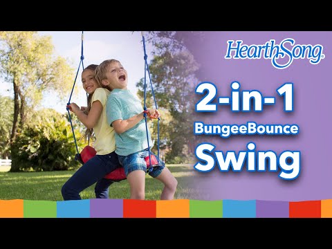 2 in 1 BungeeBounce Swing with Hanging Rings Hearthsong