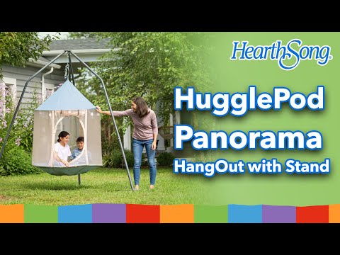 HugglePod Panorama HangOut Mesh Hanging Tent and Family HangOut Stand Hearthsong